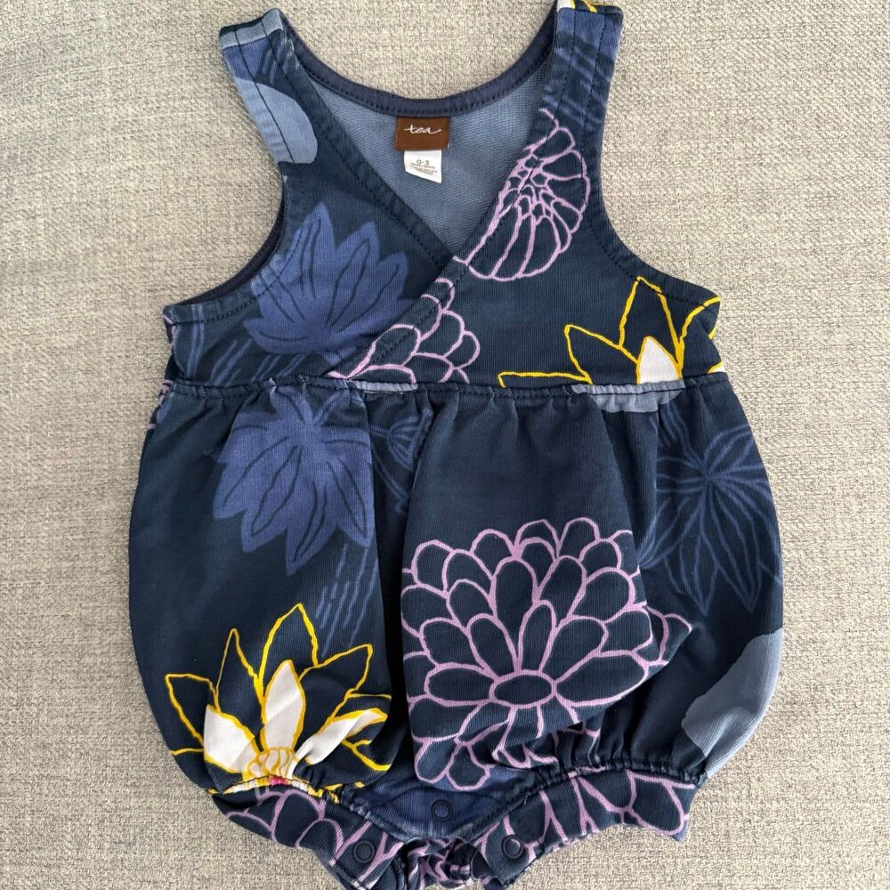 Tea Floral Romper 0-3m